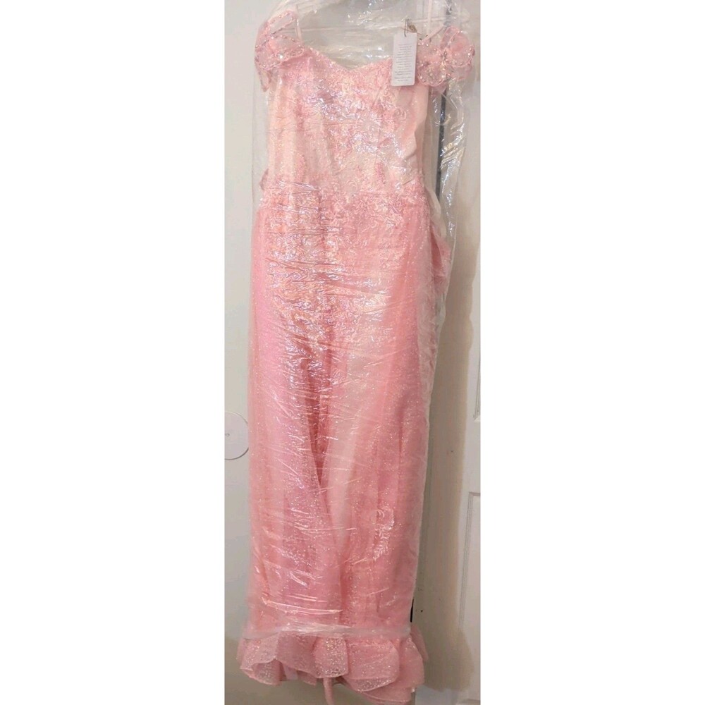 Cinderella Couture Rhinestone Formal Prom Pageant Dress Size 16 By Sammie Hahn